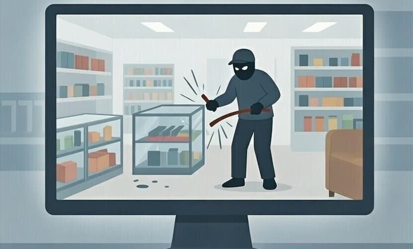 Video surveillance screens